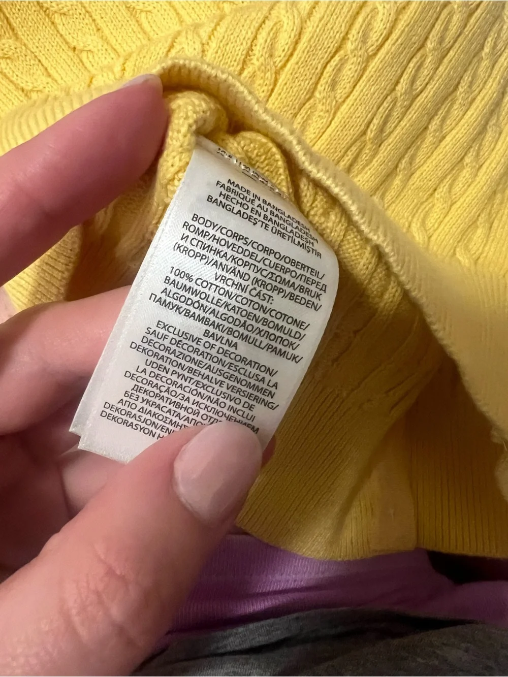 Ralph Lauren Yellow Cable-Knit Baby Cardigan NWT